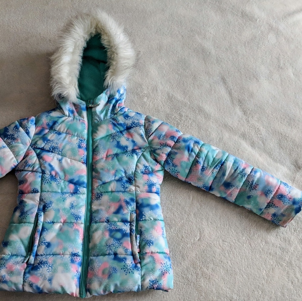 Very warm winter puffer coat girls sz 6/6X
